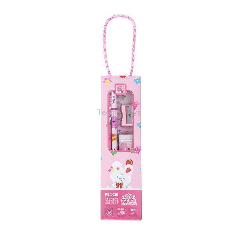 10 Sets Handheld Stationery Set Gift Box Student Prizes(Random Color Delivery)