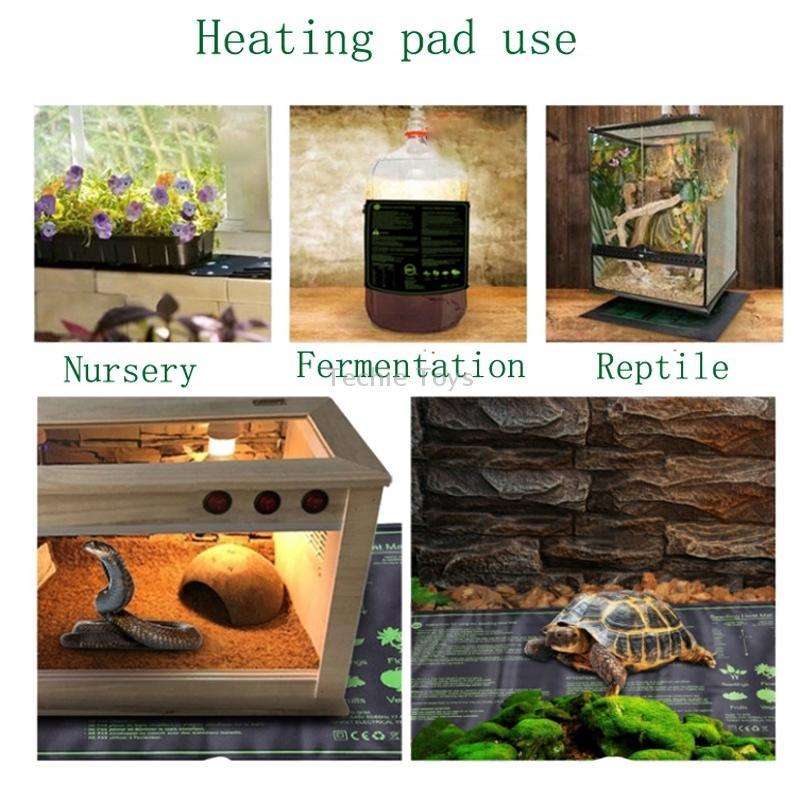 20 x 10 inch Digital Display Seedling Heating Pad With Timed Temperature Adjustment(UK Plug 240V)