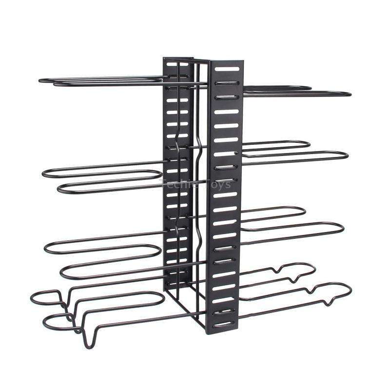Kitchen Vertical Folding Detachable Pot Lid Holder, Specification: 8 Layers 5.0mm