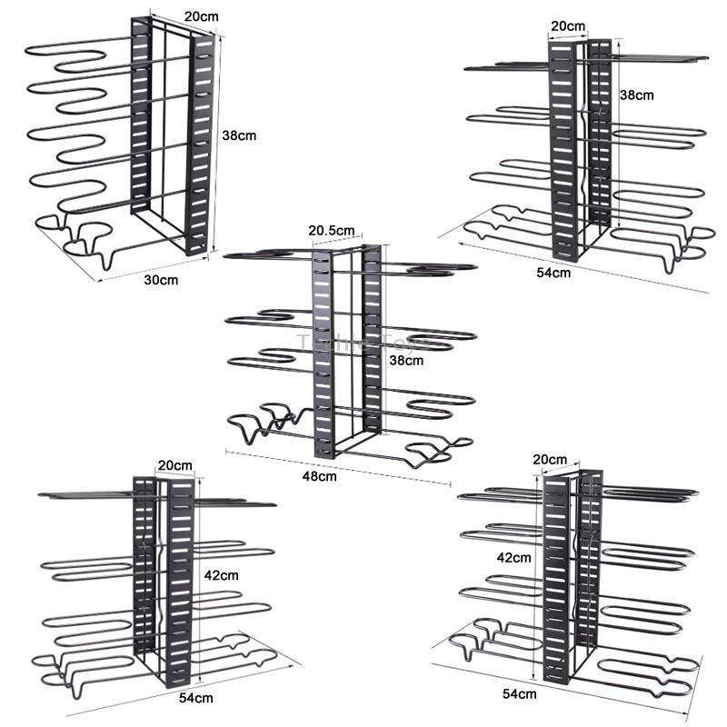 Kitchen Vertical Folding Detachable Pot Lid Holder, Specification: 8 Layers 5.0mm