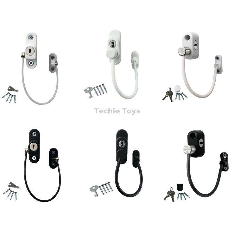 Children High-rise Anti-fall Safety Lock Window Push Limiter, Color: Black