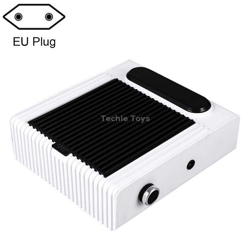 80W Adjustable Speed High Power Nail Vacuum Cleaner, Specification: EU Plug (White)
