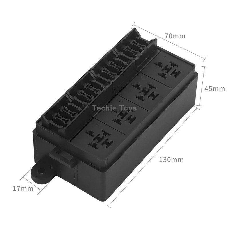 TF008-10 12V 4Pin Relay Car RV Radiography Sound Modified Electromagnetic Insurance Box