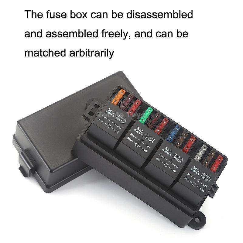 TF008-10 12V 4Pin Relay Car RV Radiography Sound Modified Electromagnetic Insurance Box