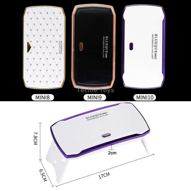 BLUEQUE USB Powered Nail Manicure Handheld UV Phototherapy Machine(Mini-10)
