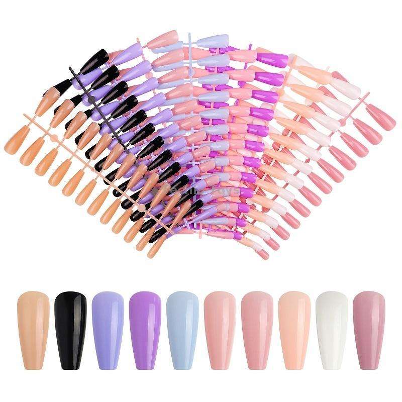 240 PCS Color Jelly Nail Patch Finished Nail Art