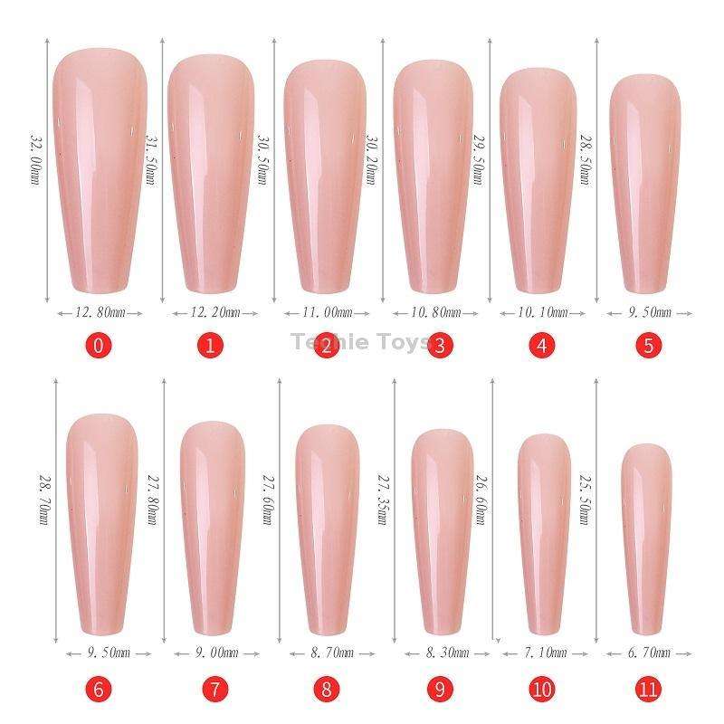 240 PCS Color Jelly Nail Patch Finished Nail Art