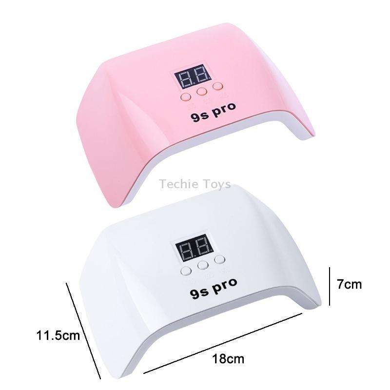 9S Pro 120W Dual Light Source Phototherapy Machine Smart Nail Lamp(White)