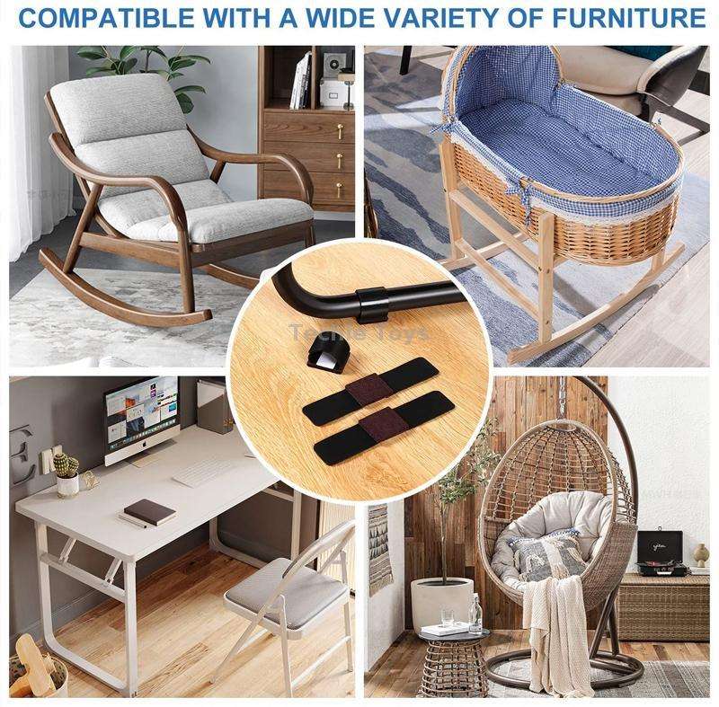 6 PCS U-shaped Iron Tube Dining Table Foot Cover Office Computer Chair Leg Protector(18-35mm)
