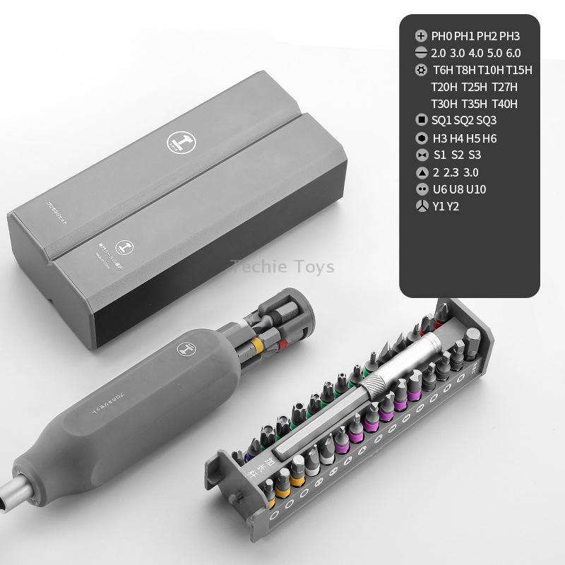GREENER Screw Knife Set Disassembling Maintenance Tool, Series: 40 In 1 Double Aluminum Barrel