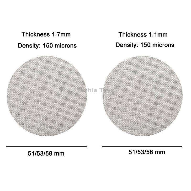 Stainless Steel Sintered Sheet Coffee Splash Filter, Size: 51mm x 1.7mm