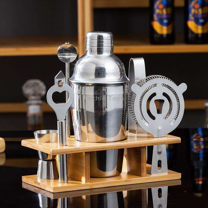 BY-7 7 in 1 Stainless Steel Bartender Set Bar Bartending Tools, Spec: 550ml