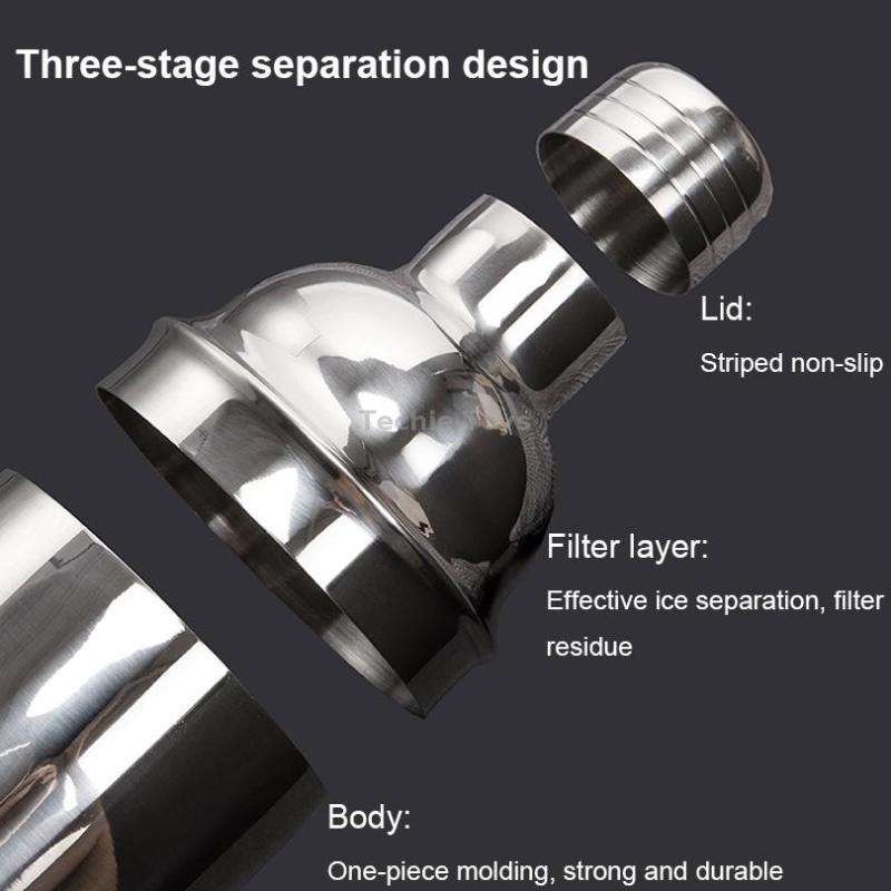 BY-7 7 in 1 Stainless Steel Bartender Set Bar Bartending Tools, Spec: 550ml