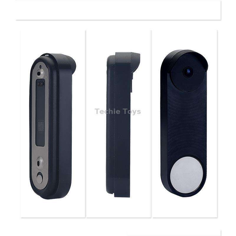 Doorbell Silicone Protective Cover for Google NEST HelloDoorbell Battery Version(Black)