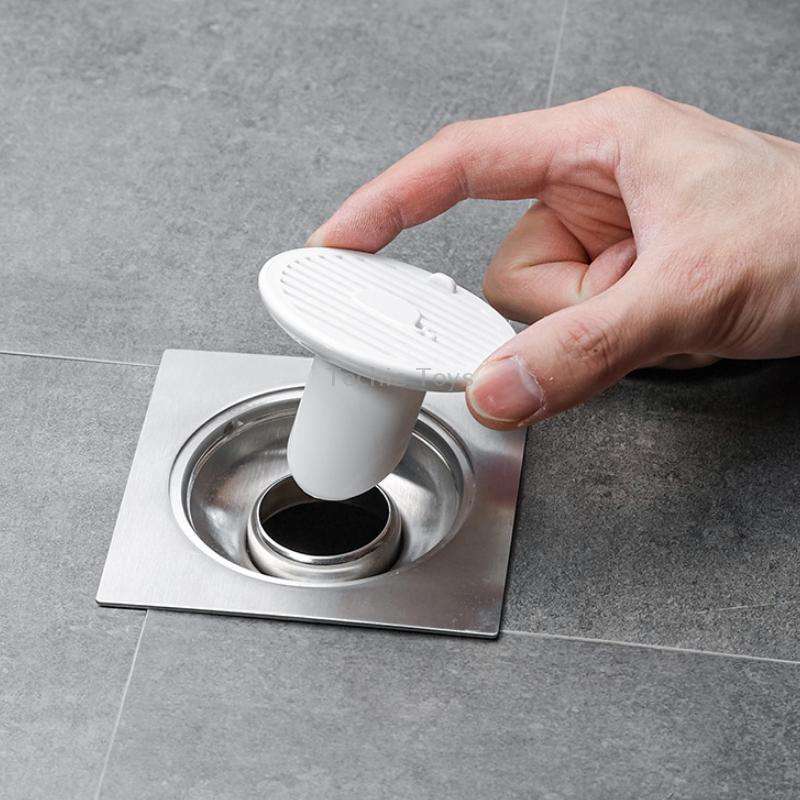 Sewer Deodorant Magnetic Suction Floor Drain Cover, Size: 3cm (White)