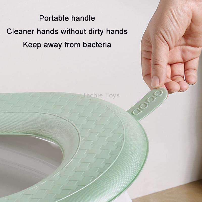 Household Thickened Waterproof Washable Toilet Seat, Color: Gray