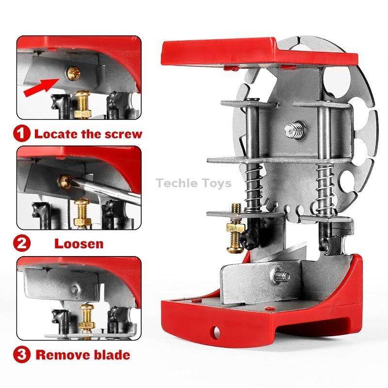Stainless Steel Adjustable Handheld Quick Wire Stripper, Specification: Plastic Plate