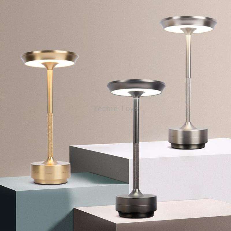 Rechargeable Desk Lamp Removable Desk Lamp Bar Atmosphere Night Light(Gold)