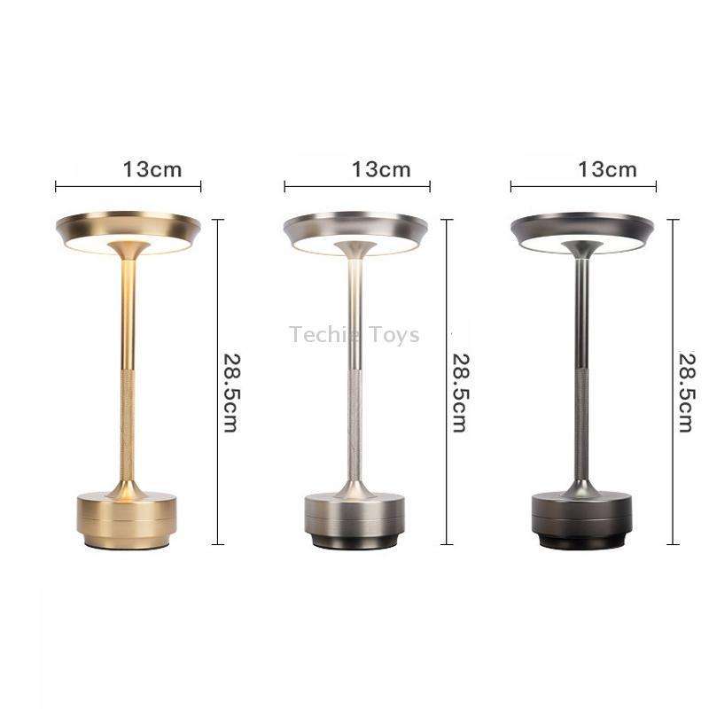 Rechargeable Desk Lamp Removable Desk Lamp Bar Atmosphere Night Light(Gold)