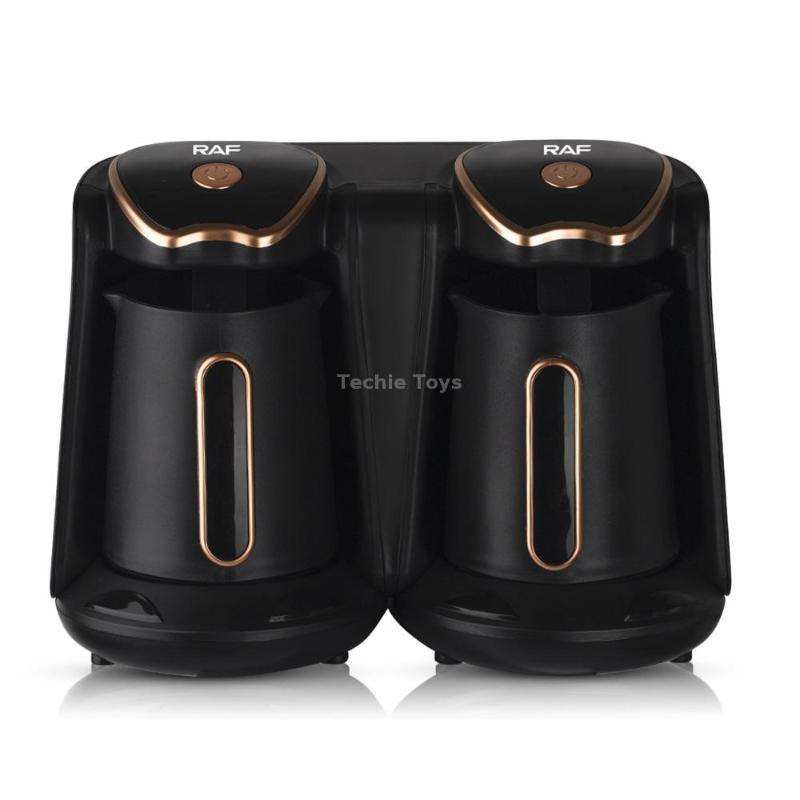 RAF R.109 Household Heating Coffee Pot Portable Office Coffee Tea Maker, EU Plug(Black Gold)