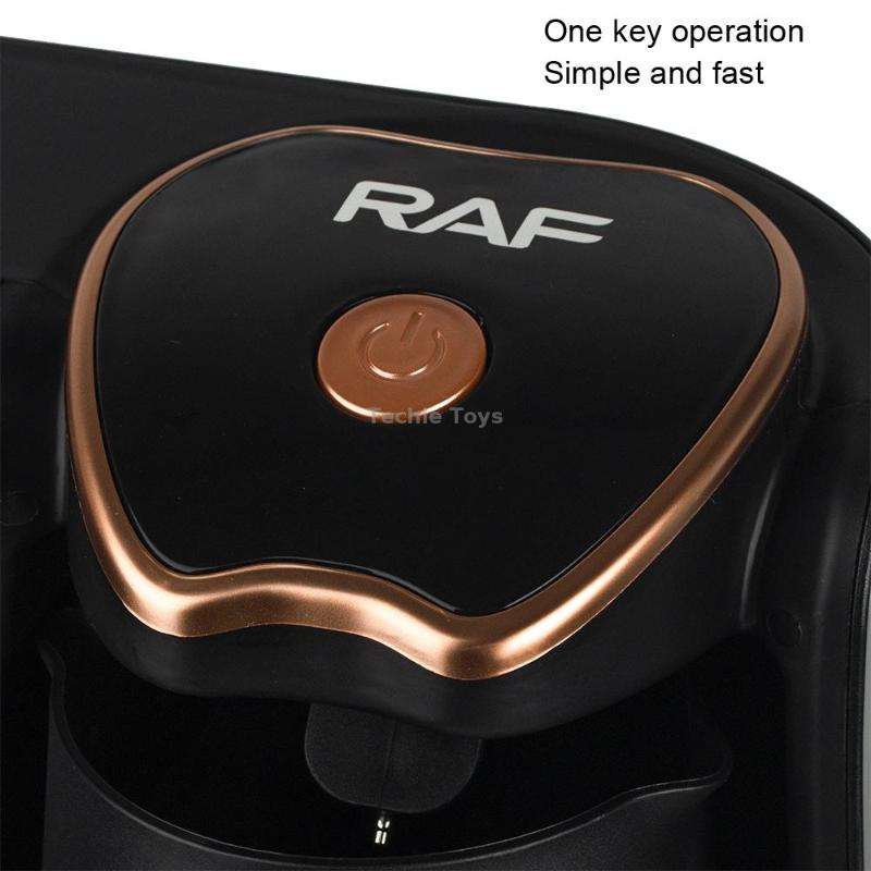 RAF R.109 Household Heating Coffee Pot Portable Office Coffee Tea Maker, EU Plug(Black Gold)