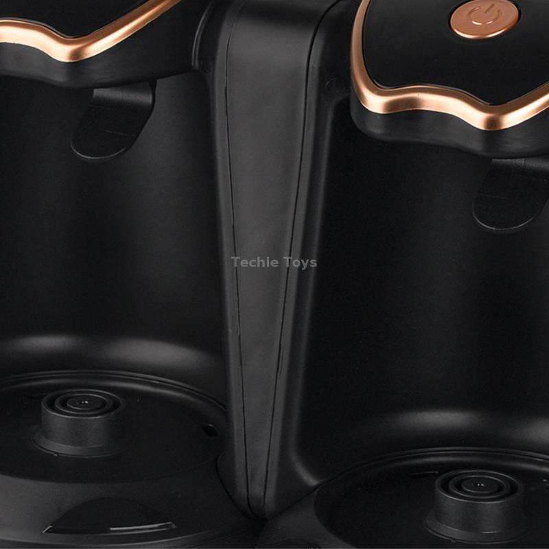 RAF R.109 Household Heating Coffee Pot Portable Office Coffee Tea Maker, EU Plug(Black Gold)