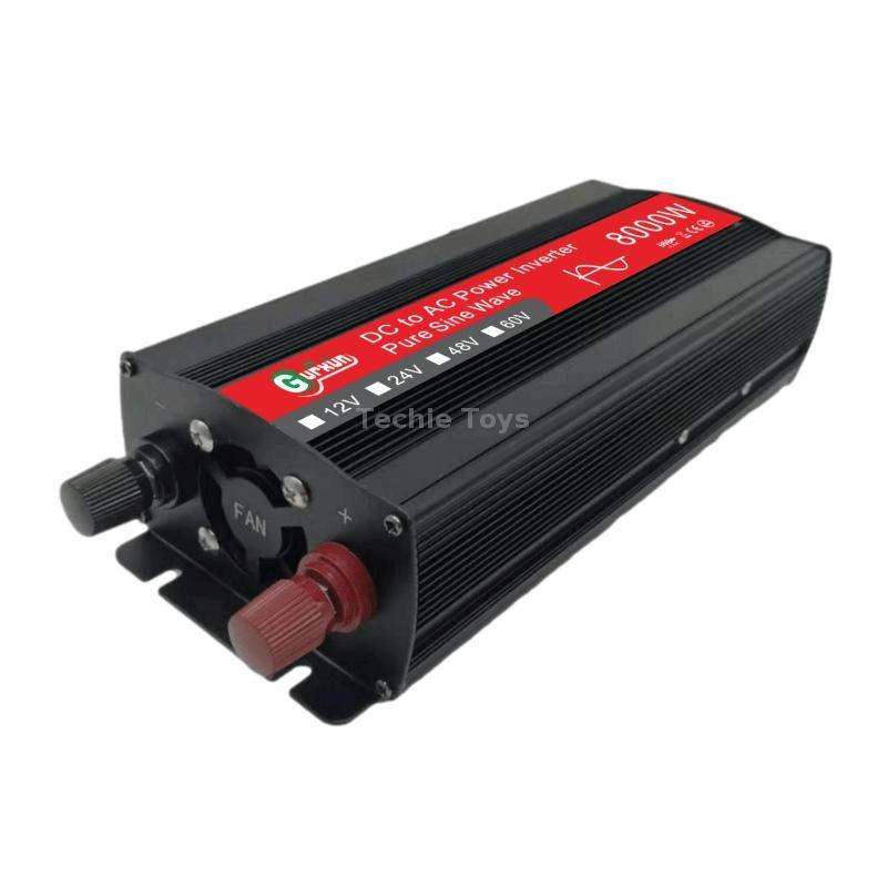 Gurxun 8000W High Power Household Car Sine Wave Inverter, Specification: 24V To 220V