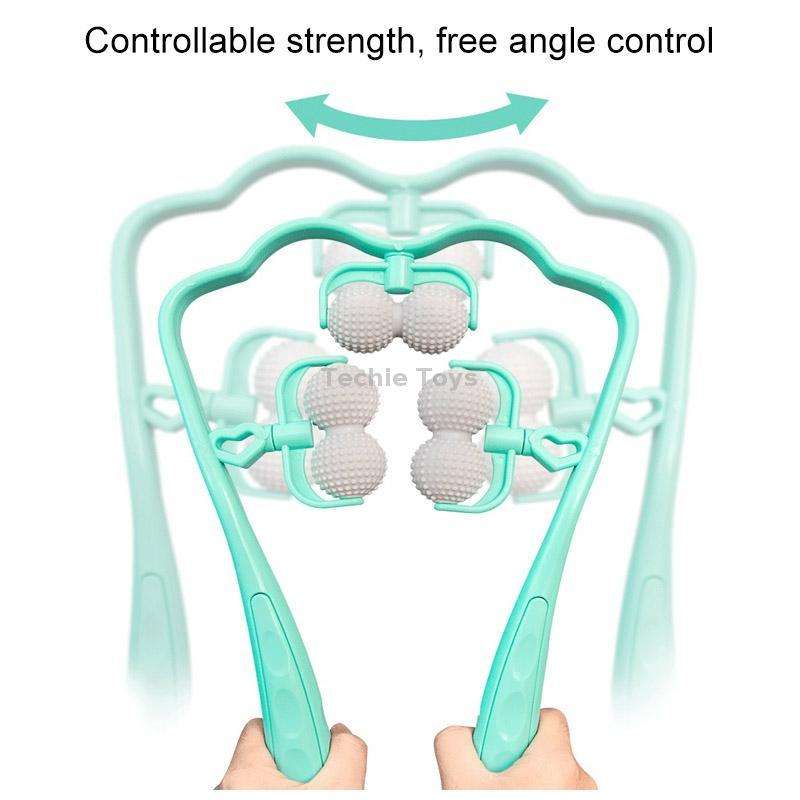 Handheld Cervical Shoulder And Neck Massager(Pink)