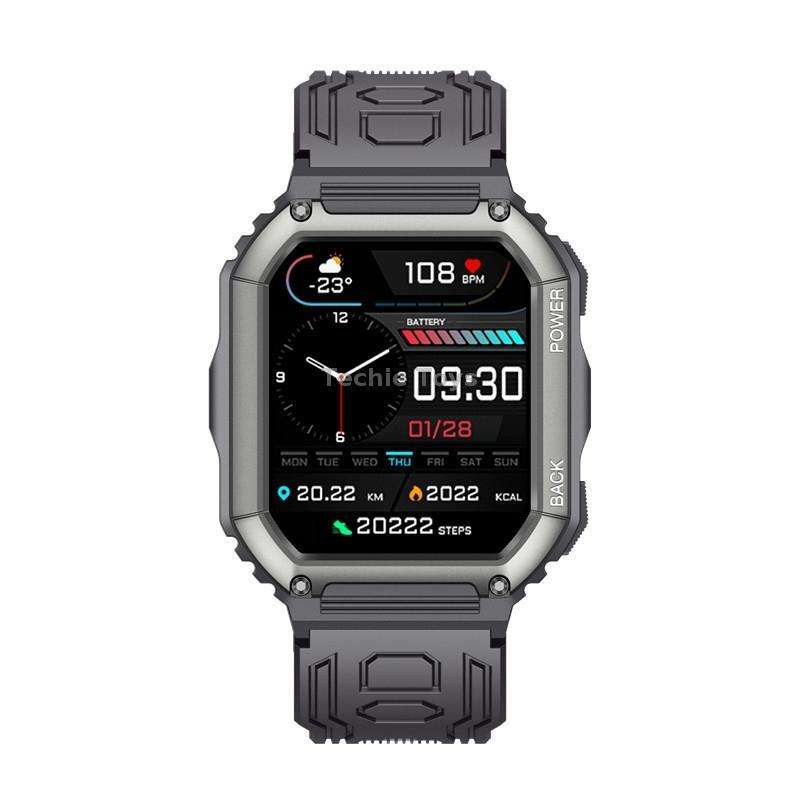 KR06 1.8 Inch Heart Rate Blood Pressure Monitoring Smart Calling Watch(Green)
