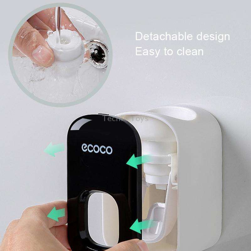 ECOCO E1922 Children Adult Double Position Automatic Toothpaste Squeezing Device(Black)