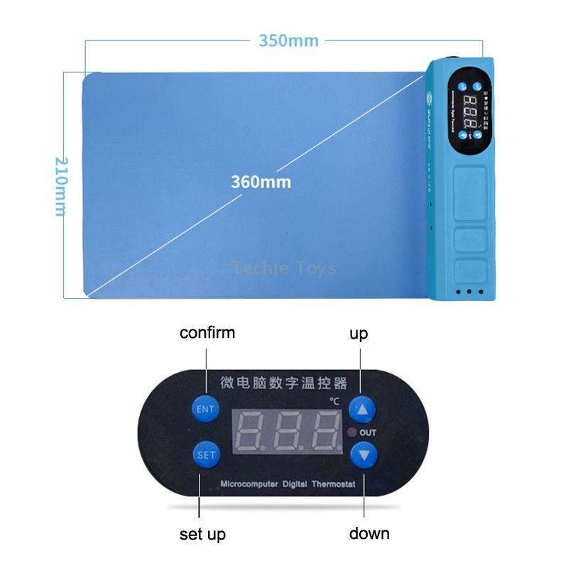 SUNSHINE S-918E LCD Screen Removal Treasure Mobile Phone Repair Heating Pad, US Plug(Blue)