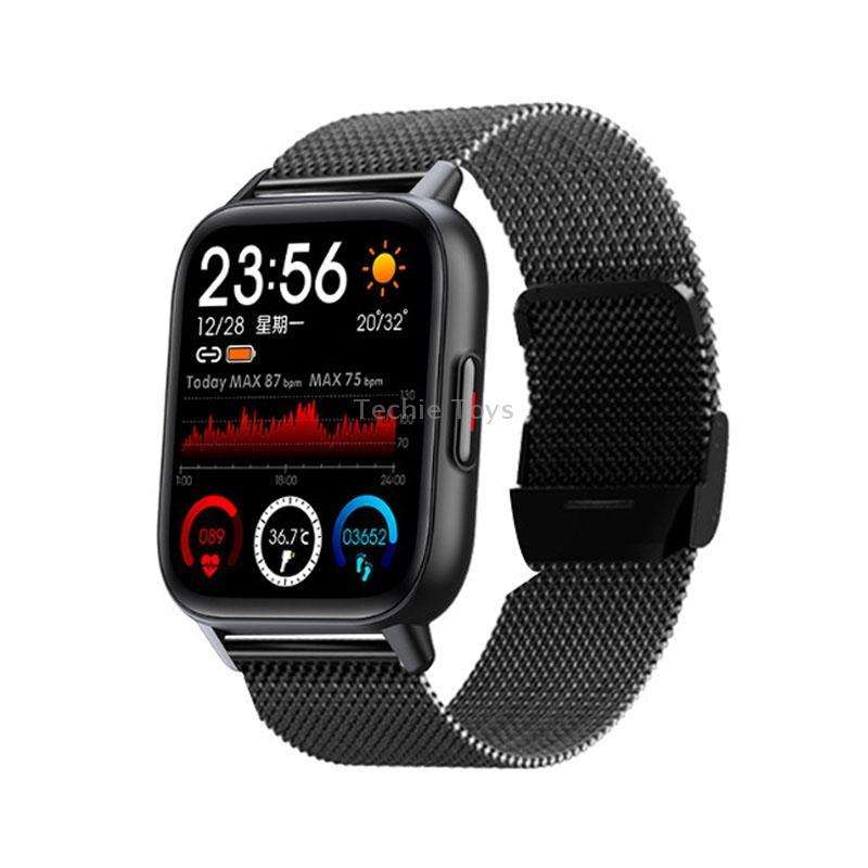 QS16Pro 1.69-Inch Health Monitoring Waterproof Smart Watch, Supports Body Temperature Detection, Col