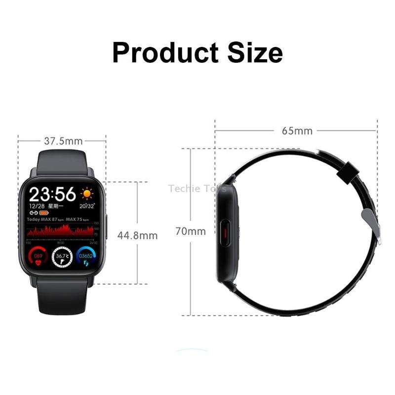 QS16Pro 1.69-Inch Health Monitoring Waterproof Smart Watch, Supports Body Temperature Detection, Col
