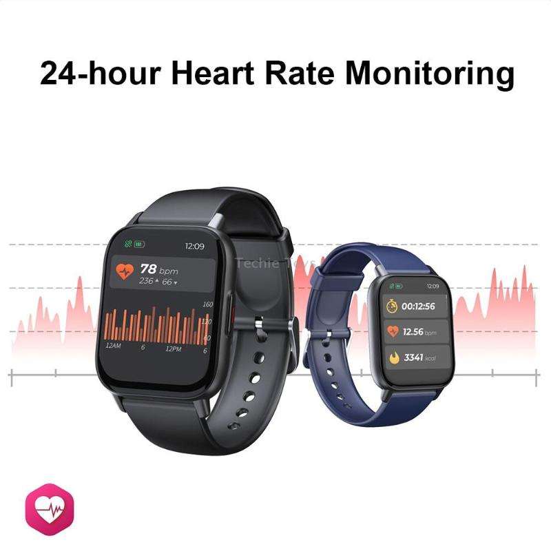 QS16Pro 1.69-Inch Health Monitoring Waterproof Smart Watch, Supports Body Temperature Detection, Col