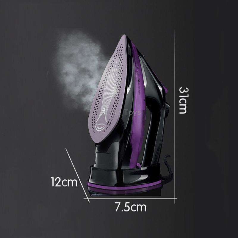 2400W Household Wireless Iron Handheld Steam Iron Garment Steamer,EU Plug(Green)