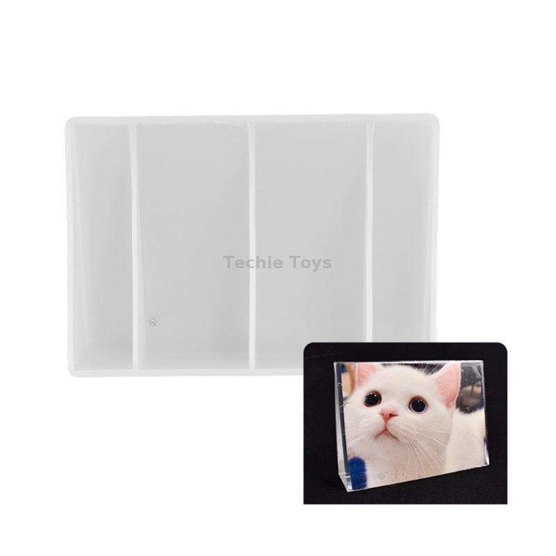 Heart-shaped Square Photo Frame Display DIY Silicone Mould, Spec: Vertical Rectangle