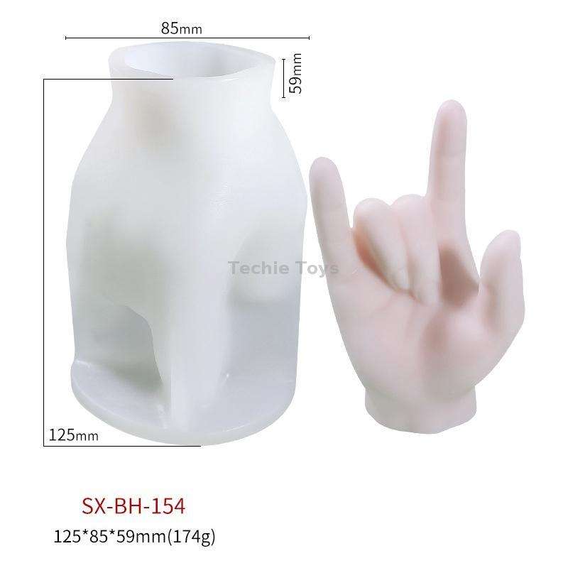 DIY Hand Shaped Scented Candle Silicone Mold, Specification: BH-154