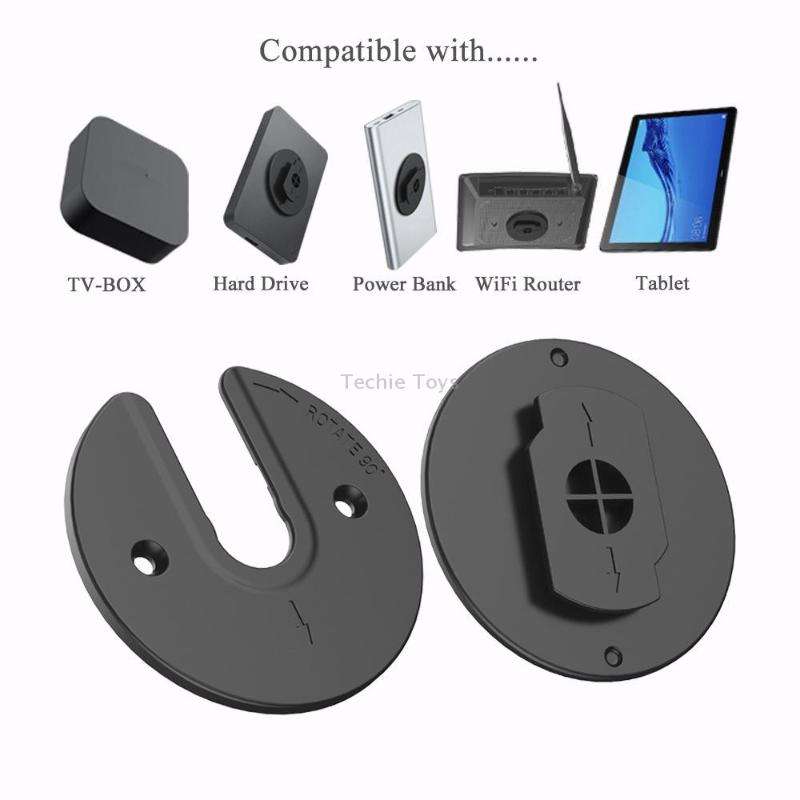 Tablet Router TV Box Wall Mount Bracket Holder(White)
