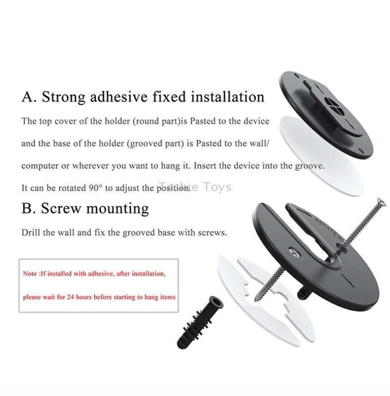 Tablet Router TV Box Wall Mount Bracket Holder(White)