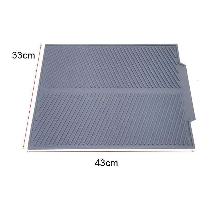 Silicone Drain Pad Kitchen Multifunctional Thermal Insulation Drying Pad(Green)