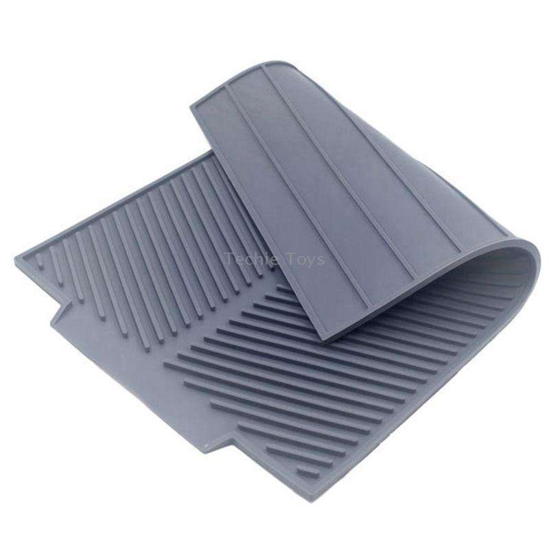 Silicone Drain Pad Kitchen Multifunctional Thermal Insulation Drying Pad(Green)