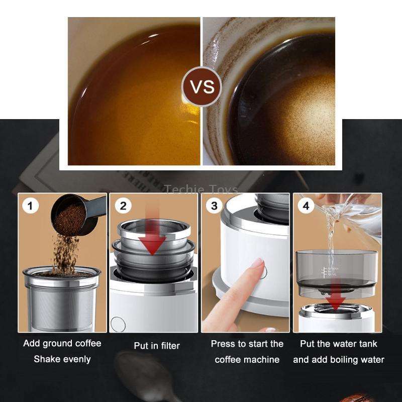 Mini Portable Drip Coffee Machine(White)