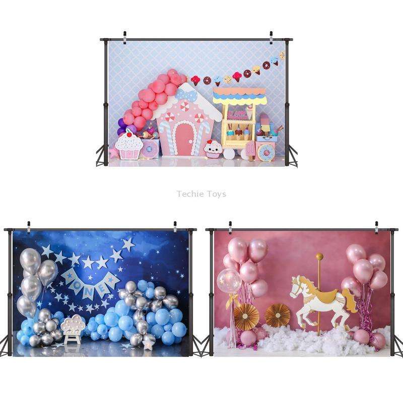 2.1m X 1.5m Birthday Party Shooting 3D Printed Background Cloth(4725)