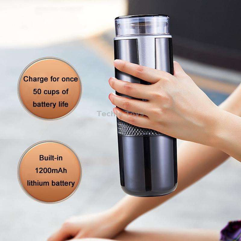 Fully Automatic Portable Wireless Coffee Machine(Black)