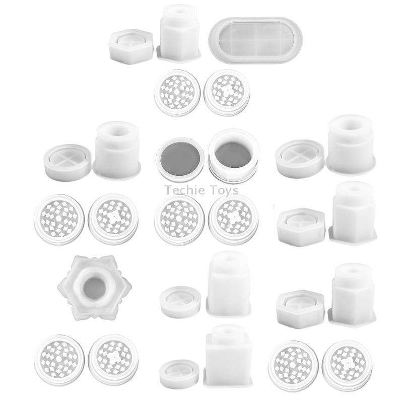 DIY Crystal Epoxy Silicone Mold Combination Set, Shape: Width+High Square Bottle