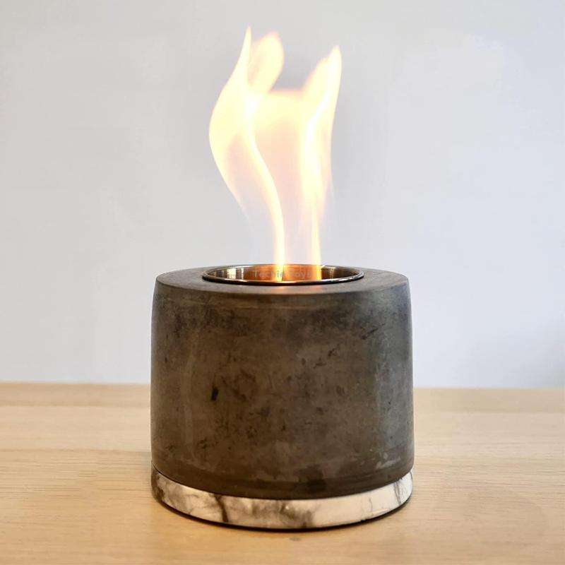Outdoor Table Heating Pit Alcoholic Fireplace Indoor Heating Stove(Deep Gray)