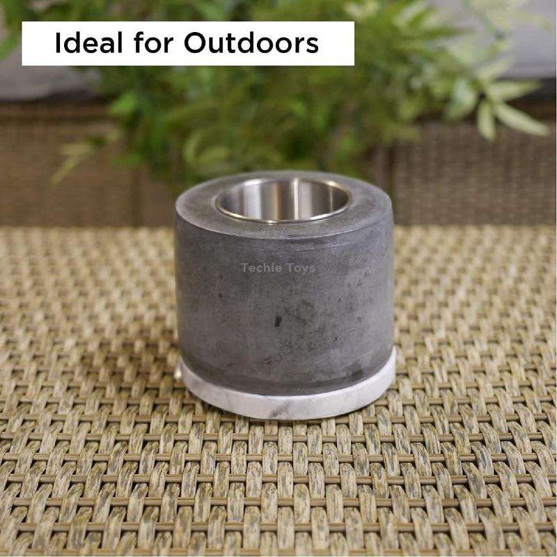 Outdoor Table Heating Pit Alcoholic Fireplace Indoor Heating Stove(Deep Gray)