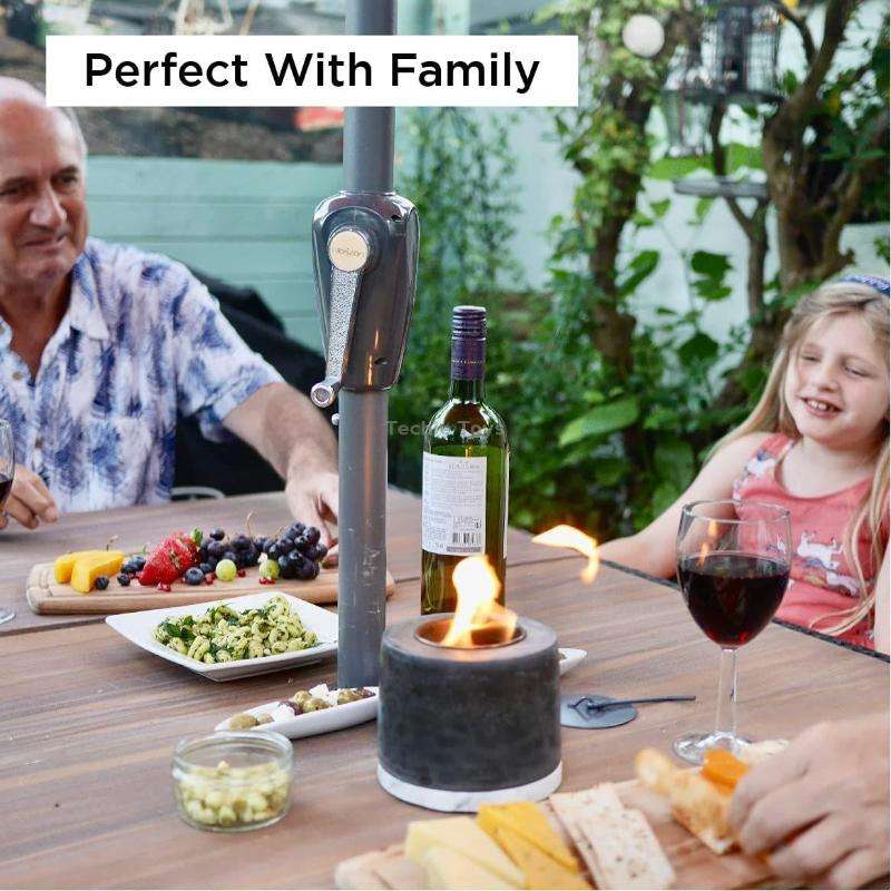 Outdoor Table Heating Pit Alcoholic Fireplace Indoor Heating Stove(Deep Gray)