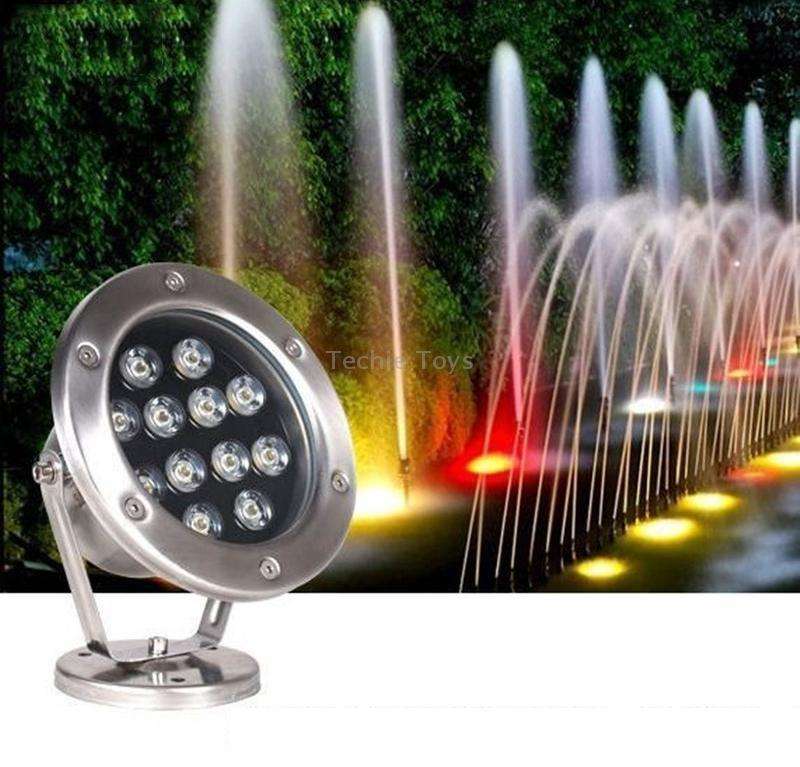 LED Underwater Light Pool Fish Pond Fountain Waterproof Landscape Light 18W(7 Colors)