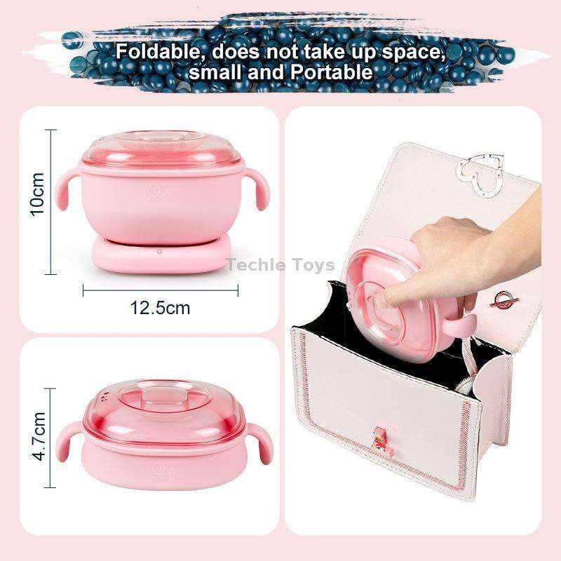 100W 400ML Wax Heater Foldable Silicone Hair Removal Wax Machine EU Plug 220V